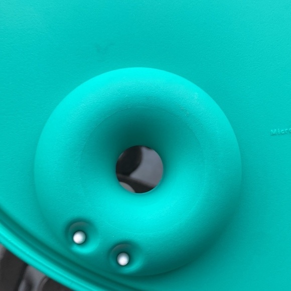 Tupperware - blue green 3 compartment storage microwaveable 3284C-3 W/Lid - Picture 6 of 11